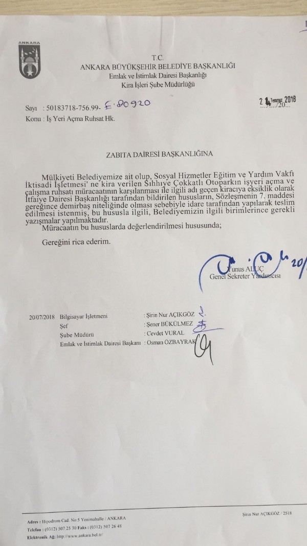 S.O.S. Vakfı'ndan açıklama